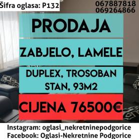Trosoban stan Zabjelo